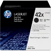 HP 42X (Q5942XD) Toner Noir Multipack 2-pack Haute capacité