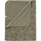 Fresk Fawn Cotton Blanket Vert