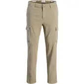 Jack & Jones Pantalon JPSTACE ARTHUR DOBBY CARGO hommes - Beige - US 34 / 32