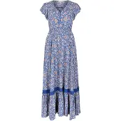 Apricot Robe bleu / corail