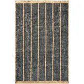 Ferm Living Athens Tapis Natural|Ink Blue | 200 x 300 cm