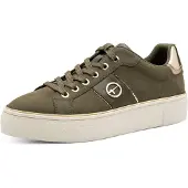 Tamaris Baskets basses or / olive