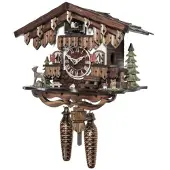 Engstler - 485_Q - Coucou - Quartz - Noyer - 22 cm