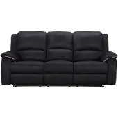 Vente-Unique.nl Canapé 3 Places Relax En Microfibre Hernani - Noir