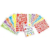 Colorations - Autocollants en mousse - 1750 Autocollants