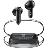 Awei Casque Bluetooth 5.3 T85 Enctws + Station d'accueil Noir/Noir