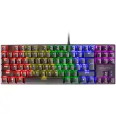 Mars Gaming MK80, Câble, USB, Interrupteur mécanique, QWERTY, RGB LED, Noir