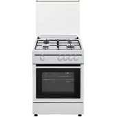 Vitrokitchen Cb55bb 50x55 Cm Butane Gas Kitchen With Oven 4 Burners Blanc,Argenté