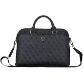 GUESS 4G Zipper Pocket Triangle Logo - Sacoche pour ordinateur portable 15" (noir)