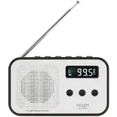 Adler Ad 1907 Pll Am/fm Digital Radio Argenté