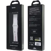 Audi Bracelet Apple Watch 40 mm Sport en silicone blanc