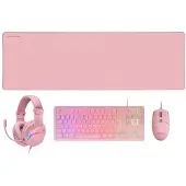 Mars Gaming Mcp-rgb3 Kit Gaming Mouse Keyboard Headset Mouse Pad Rose Portugal QWERTY