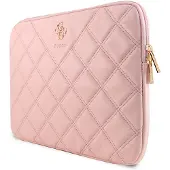 GUESS Manchon GUCS14ZPSQSSGP 14" różowy/pink Quilted 4G (14"), Sac pour notebook, Pink