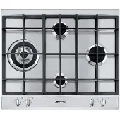 Smeg Table De Cuisson à Gaz Slr64sgh 60 Cm 4 Feux
