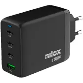 Nilox NXGANUSBC100 chargeur d'appareils mobiles Universel Noir Secteur Charge rapide Intérieure