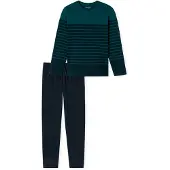 Schiesser Pyjama Schiesser Homme 181925 Casual Nightwear Petrol-XXXL