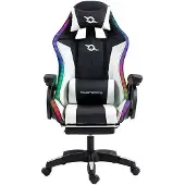 Powergaming Chaise De Jeu Avec Repose-pieds Led Rgb