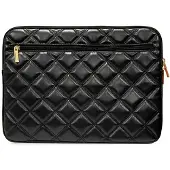 GUESS Manchon GUCS14ZPSQSSGK 14" czarny/black Quilted 4G (14"), Sac pour notebook, Noir