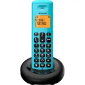 Alcatel Téléphone DECT E160 avec identification de l'appelant Noir, Vert