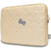 Hello Kitty Manchette HKCSZPEKHBPD 14" złoty/gold Zip PU Quilted Bows (14", Apple), Sac pour notebook, Or