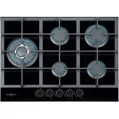 Vitrokitchen Plaque De Verre à Gaz Cg73nn 70 Cm 5 Feux