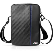 BMW Étui pour tablette Carbon 10" à rayures bleues