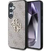 GUESS Coque 4G Metal Logo Backcover pour Samsung Galaxy S25 Plus - Rose