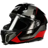 AGV Tourmodular Perception Noir Rouge Casque Modulable Taille 2XL