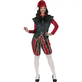Guirma Elf Page Woman Costume Rouge S