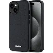 DKNY Pu Leather Metal Logo Magsafe Iphone 13 Phone Case Noir