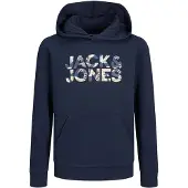 Jack & Jones Ejeff Corp Logo Hoodie Bleu 8 Years Garçons