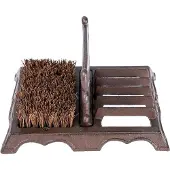 Homescapes Grattoir à chaussures en fonte avec brosse en fibre de coco