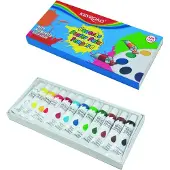 Keyroad Peinture à la détrempe, 12x12ml, 12 couleurs (12 ml)