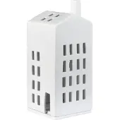 Räder 10845 MAISON - Maison lumineuse petites fenêtres - Porcelaine - Hauteur 16,6cm