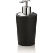 kela Distributeur de savon noir et argenté