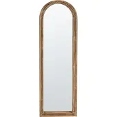 Beliani Miroir COIGNY 55 cm 170 cm Bois Marron clair