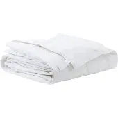 vidaXL : Couverture de lit 200 x 220 cm, idéale pour le printemps et l'automne, en duvet blanc, respirante