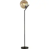 Searchlight Punch Lampadaire 150 cm hauteur noir verre champagne