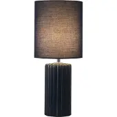 Searchlight Lampe de table bleue Groove céramique