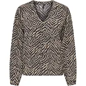 ONLY Chemisier 'ONLNova' beige / noir