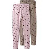 TWO SOON Leggings olive / rose pastel / noir