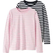 TWO SOON T-Shirt bleu nuit / rose / rose clair / blanc