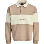 Jack & Jones Sweat-shirt 'JORNorrebro' ivoire / moka