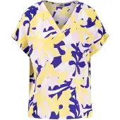 Fynch&Hatton Chemisier jaune / violet foncé / rose / blanc
