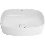Roca Lavabo Inspira Soft – 500 x 370 mm – Octogonal – Blanc (370 mm, 500 mm)