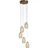 Searchlight Lampe suspendue 5 lumières Cyclone bronze