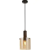 Searchlight Lampe à suspension marron Sweden 1 lumière
