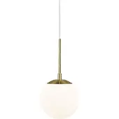Nordlux Grant Lampe à suspendre Ø 15 cm laiton / blanc