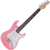 Gear4Music 3/4 LA Electric Guitar by Pink