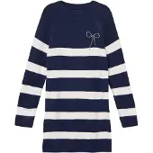 s.Oliver Robe bleu marine / blanc